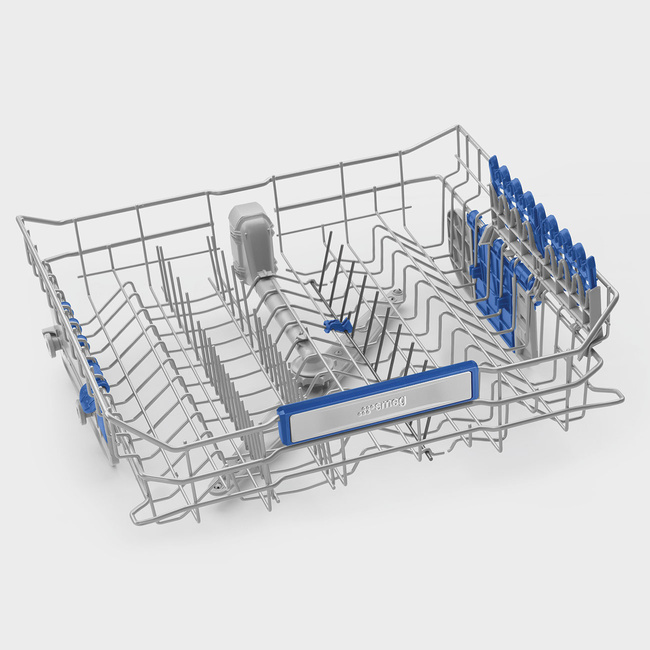 Smeg - Zmywarka do naczyń, 60 cm, wys. 86 cm Universal Stl323Bqlh Srebrny (panel sterowania).