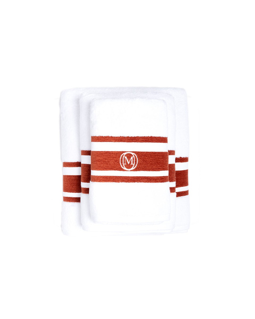 Ręcznik kąpielowy Monogram Linea 70x140 cm b. cynamon - Officine Monogram