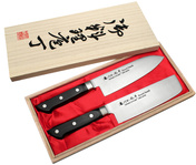 Satake Katsu Zestaw Nóż Santoku + Nakiri - Satake