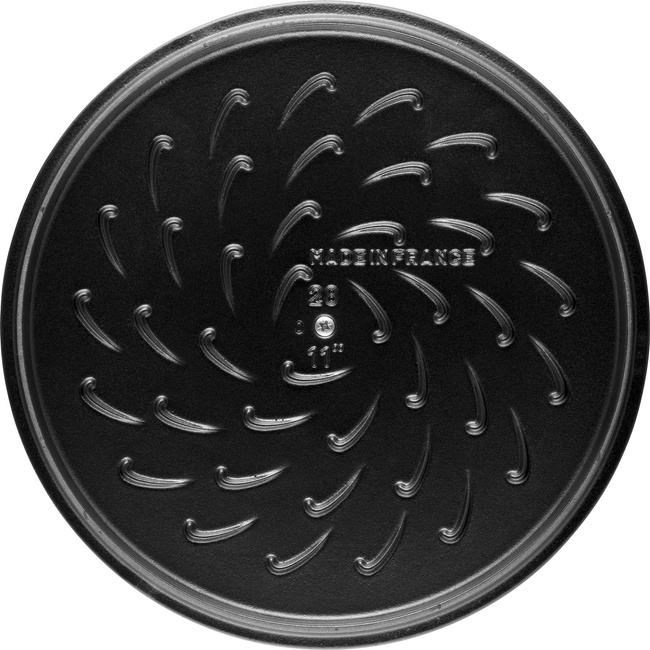 Żeliwna patelnia do duszenia z pokrywką 28 cm, czerwony - Staub