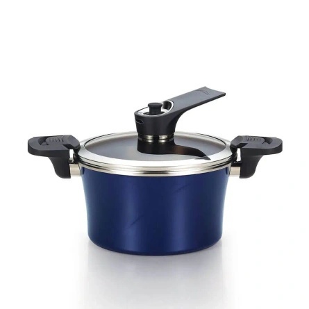 HAPPYCALL Garnek Próżniowy Vacuum Pot 20 cm / 2,8 l - granatowy