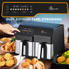 Extralink Home Air Fryer SJ-1000 10L EU | Frytkownica | (6L+4L) 2500W