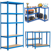 Regał magazynowy metalowy Extralink EX.36790, 180x90x40 cm, niebieski, 5 półek