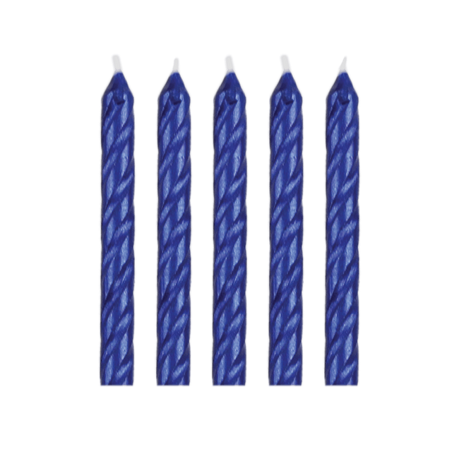 Pme Świeczki Niebieskie Happy Birthday (16 Sztuk) Niebieski