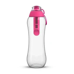 Butelki z wymiennym filtrem 500 ml różowe - Dafi
