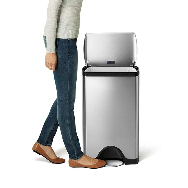 Kosz na śmieci 38l pedałowy Deluxe - stal FPP Simplehuman