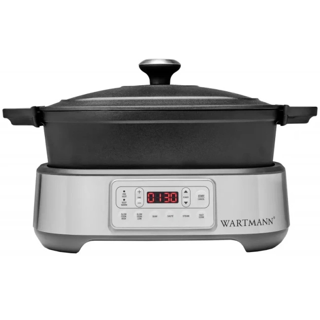Multicooker Wartmann WM-2401 MC – żeliwny garnek 5,5 l, 6 funkcji