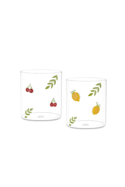 Lieve Zestaw 2 Szklanek Motyw Owoce - 400 Ml - Rose&Tulipani