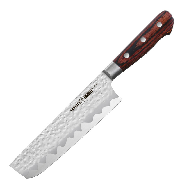 Samura Kaiju Nóż kuchenny Nakiri 16.7 cm Bolster Młotkowana stal AUS-8