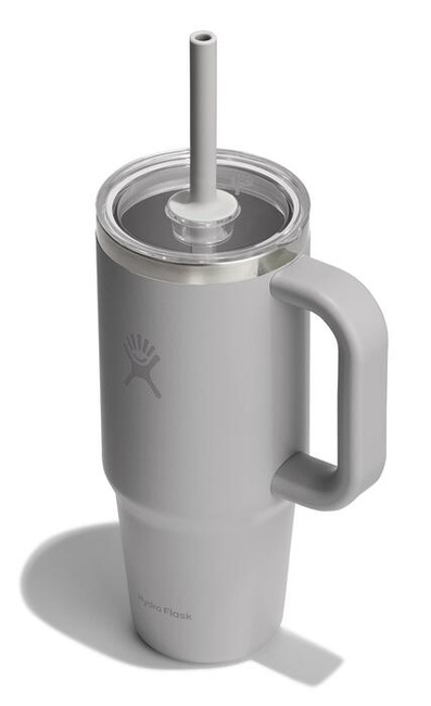Kubek termiczny Hydro Flask Travel Tumbler 24 oz (710 ml) z uchwytem i słomką, Birch