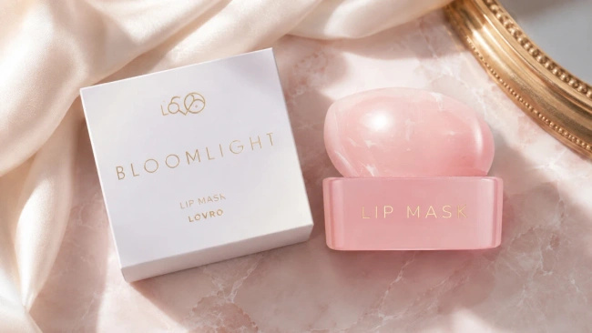 Żelowa maska do ust Lovro Bloomlight Lip Mask o zapachu mlecznego kokosa, 4,3 g