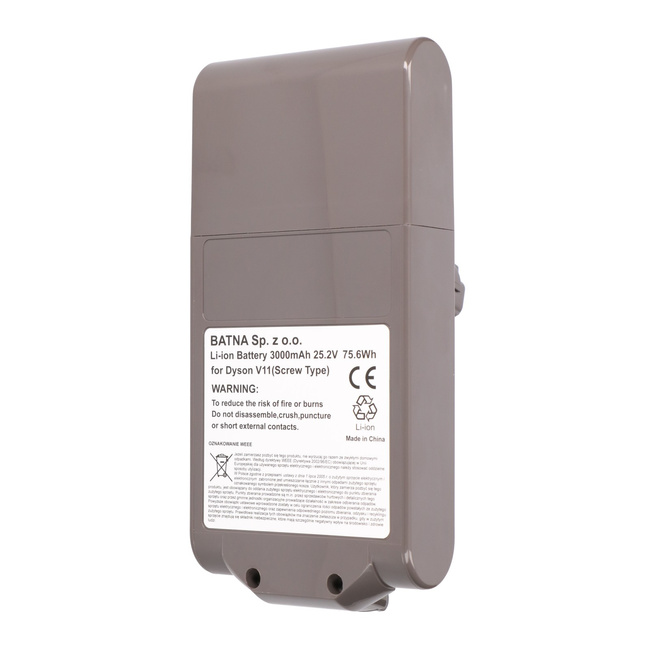 Extralink | Bateria, Akumulator do Odkurzacza, Zamiennik dla Dyson V11 | (Screw Type) 25.2V 3000mAh