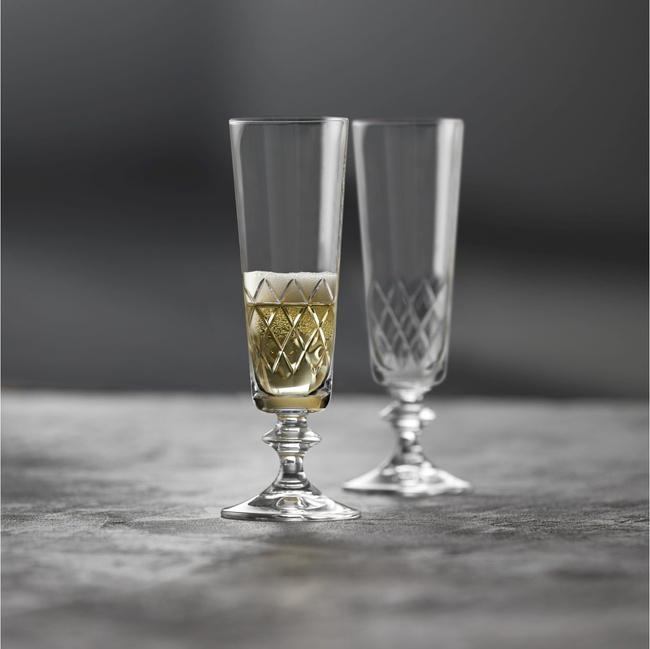 Kieliszki do szampana ze szkła kryształowego 160 ml Eaton 2 sztuki 36358