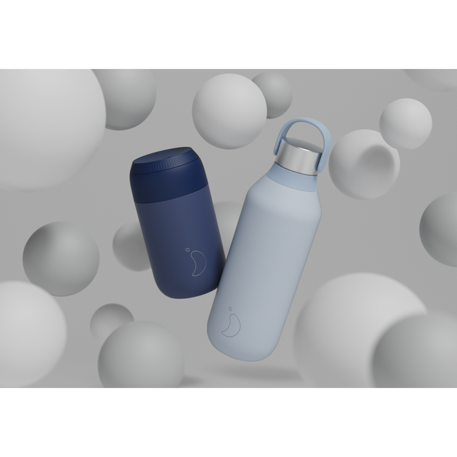 kubki termiczne do kawy 340 ml niebieskie - Chilly's Bottles