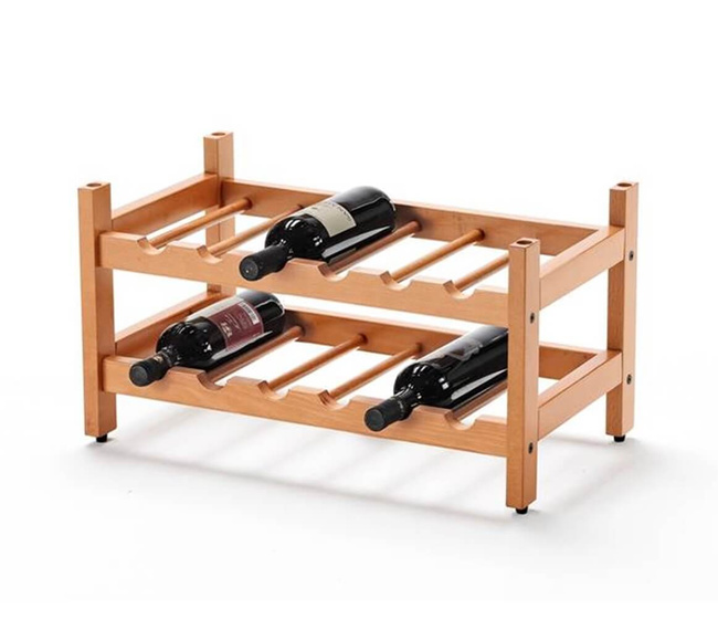 Arredamenti Birellone 12 Stojak Na Butelki - 49 X 29 Cm, Brązowy