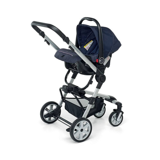 Wózek 3w1 Foppapedretti Supertres Denim Ocean – niebieski
