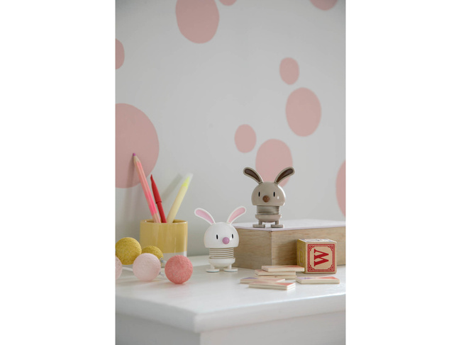 Hoptimist Bunny White figurka świąteczna dekoracja biurka prezent na Wielkanoc
