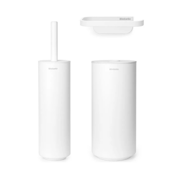 Zestaw Trzech Akcesoriów Toaletowych Mindset Fresh White 303920 - Brabantia