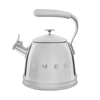 Smeg - Czajnik z gwizdkiem, srebrny 50's style Wkf01ss.