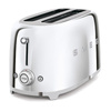 Smeg - Toster, Cztery Kromki, Chrom Tsf02sseu 50's Style