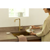 Szczotka do naczyń Brabantia SinkSide z dozownikiem i stojakiem, Soft Beige