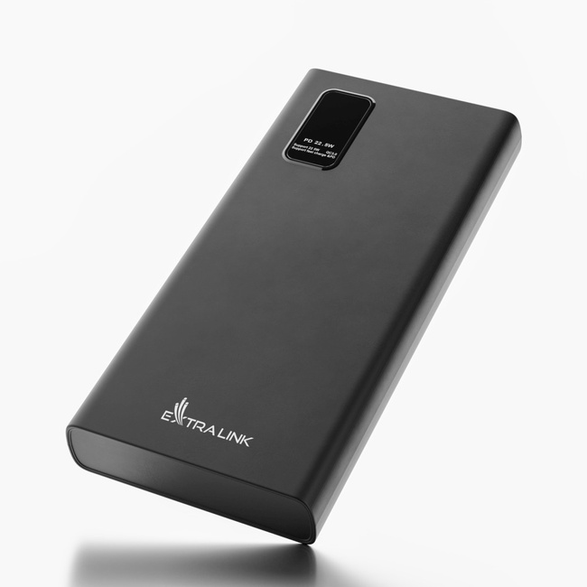 EXTRALINK Powerbank EPB-067B 10000mAh Czarny USB-C Fast Charging ładowarka mobilna