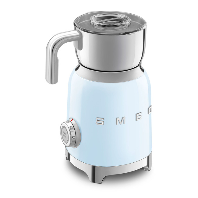 Smeg - Spieniacz do mleka, pastelowy błękit 50's style MFF11PBEU pastelowy błękit.