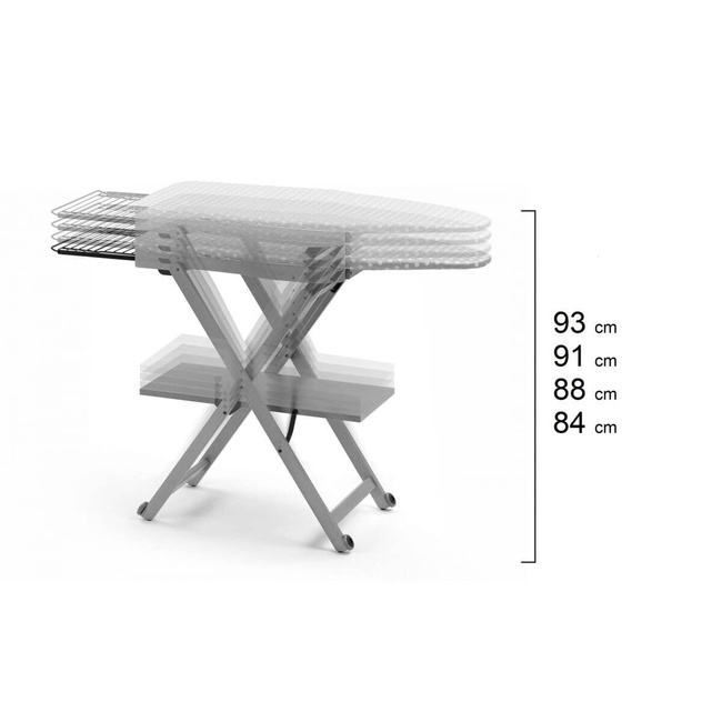Arredamenti Stirocomodo Deska do prasowania - 135 x 45 cm, Biały