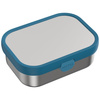 Lunchbox stalowy Mepal Campus Cool Blue, 750 ml, wkład bento z widelczykiem