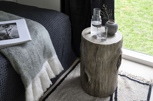 Stołek z cementu Villa Collection Knast, offwhite