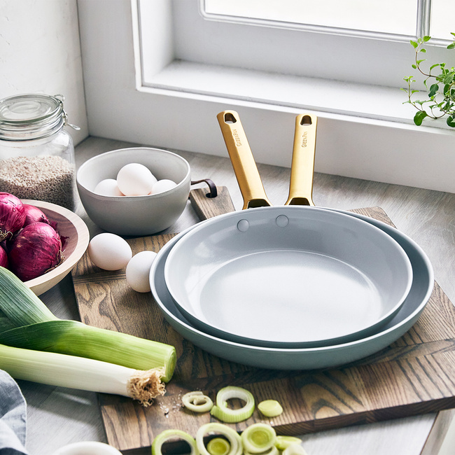 Patelnie ceramiczne Padova Skyblue 26 + 30 cm - Greenpan