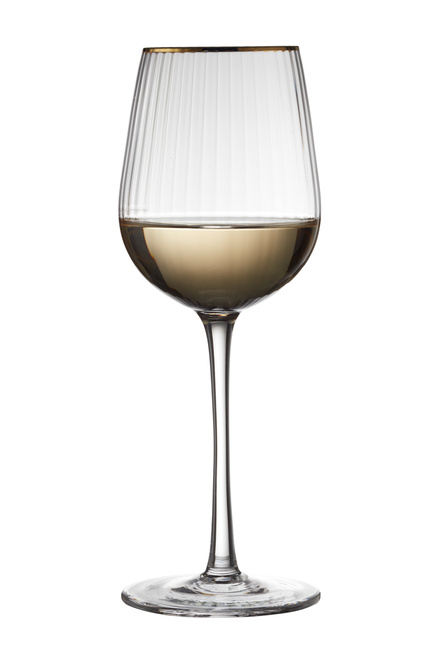 Kieliszki do białego wina Palermo 300 ml 4 sztuki złote 27578 - Lyngby glas