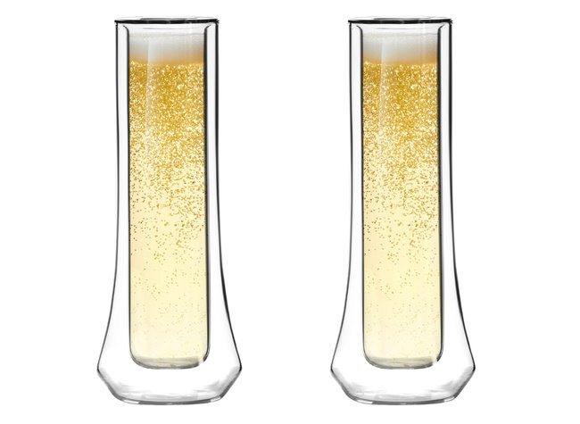 Komplet 2 Kieliszków Do Szampana Z Podwójną Ścianką Soho 140 Ml 8906 - Vialli Design