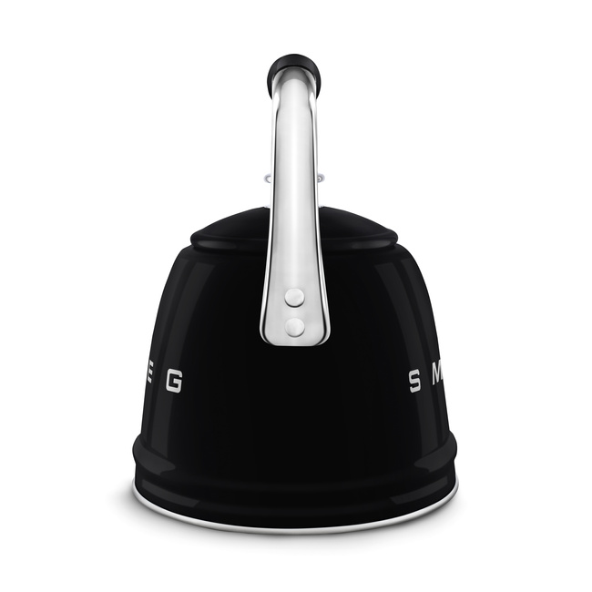 Smeg - Czajnik z gwizdkiem, Czarny SDA 50's Style WKF01BL.