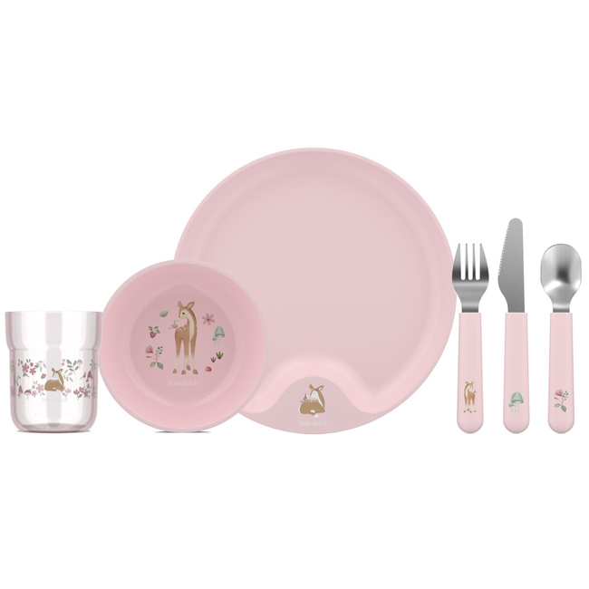 Zestaw obiadowy dziecięcy 6-szt. Mio Fairy garden 108041065406