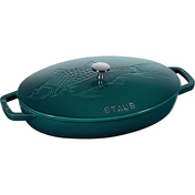 Owalna żeliwna brytfanna do ryb 32 cm, Morski - Staub