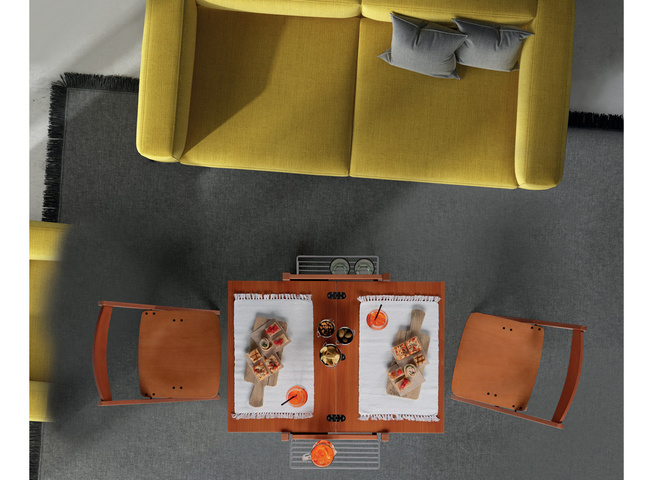 Wózek kuchenny Foppapedretti Newton Walnut – orzech włoski