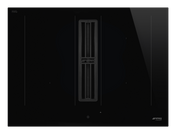 Smeg - Płyta indukcyjna z okapem Universal Hobd472D2 Czarne szkło