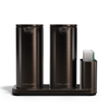 Zestaw dozowników do mydła Simplehuman ST1114 z organizerem, 2 x 414 ml, olejowany brąz