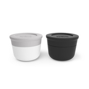 Monbento Temple Pojemniki Na Sos 75Ml 2 Sztuki Grey + Black