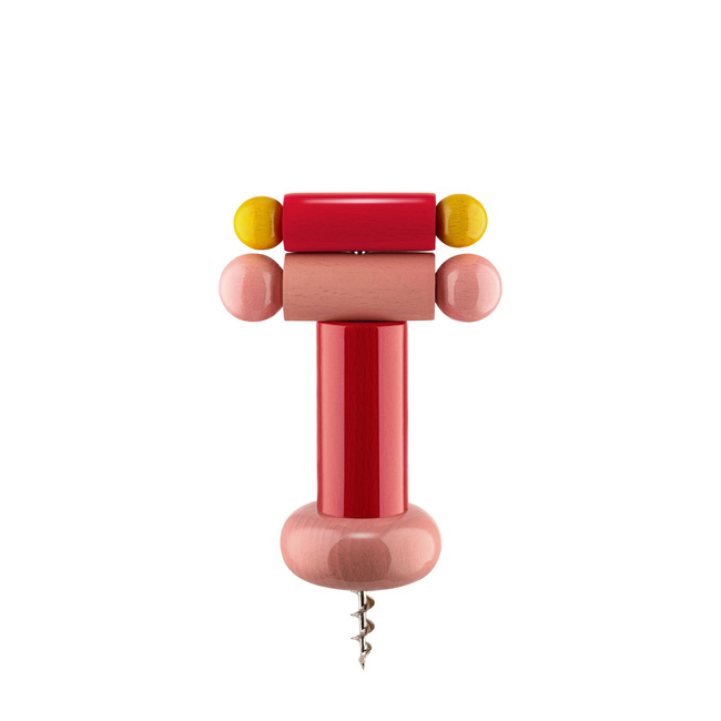 korkociągi do butelek czerwone Alessi