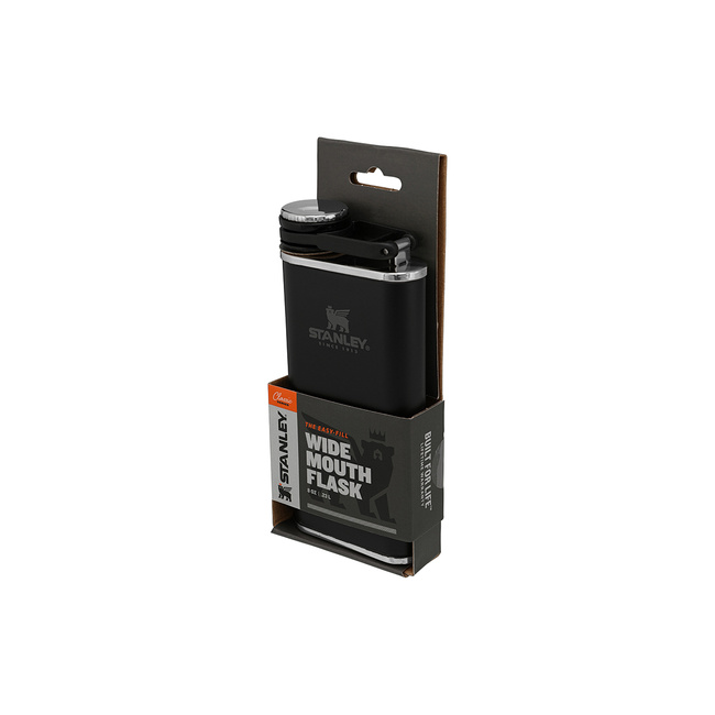 Piersiówka Stalowa Classic - Matte Black 0,23L - Stanley