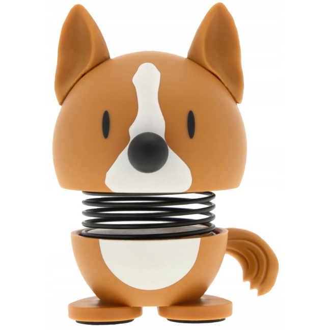 Figurka Hoptimist Corgi XS Brown, sprężynujący pies, 6 cm