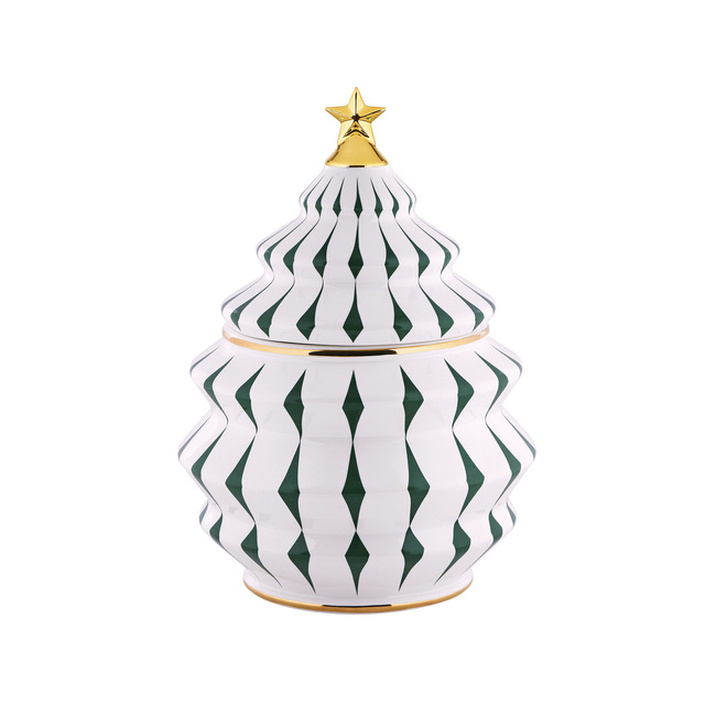 Pojemnik na ciastka Alessi Delight NZ02 GR, porcelanowy, zielony