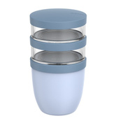 Lunchpot Mepal Ellipse 500 + 200 + 200 ml Nordic Blue, pojemnik trzypoziomowy