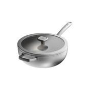 Patelnia stir-fry z pokrywą graphite, stal nierdzewna z recykling 28 cm, 4,9 l - Berghoff