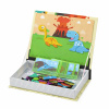 EXTRALINK Kids Układanka Magnetyczna 64 el Dinozaury Książka Puzzle dla Dzieci