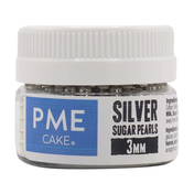 Pme Cukrowe Perełki Dekoracyjne 100 G 3 Mm, Srebrny