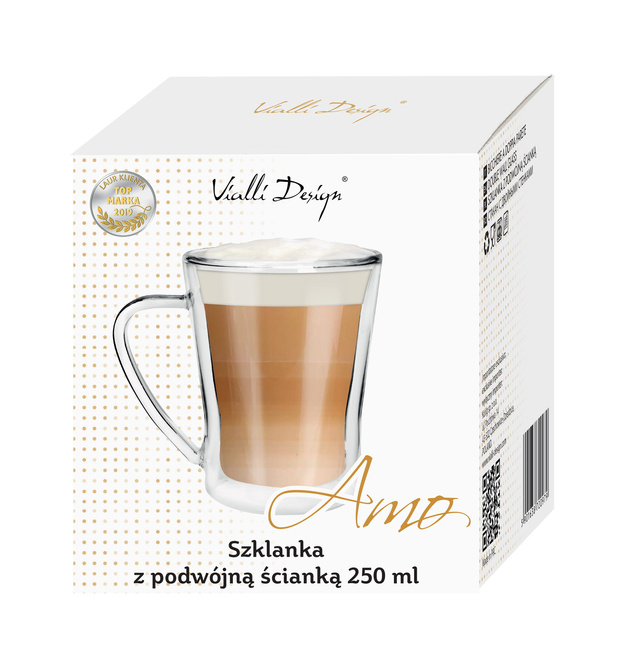 Szklanka Z Podwójną Ścianką Amo 250 Ml 20979 - Vialli Design