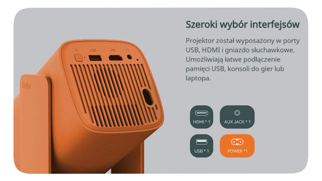 Wanbo Cube 1 Ciemno-zielony | Projektor | 720p, 350 Ansi Lumen, Android TV 11